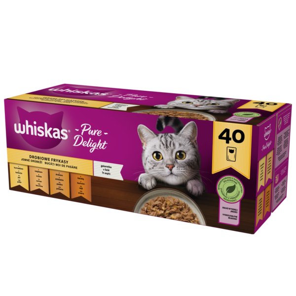 Whiskas® Drobiowe Frykasy w galaretce 85gx40