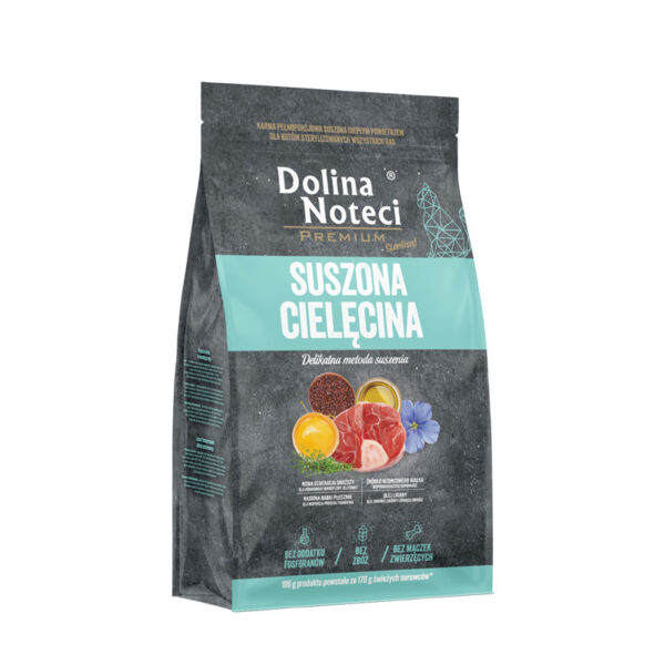 Dolina Noteci Premium Karma suszona dla sterylizowanych kotów cielęcina 2 kg